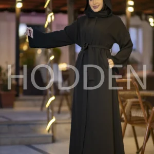 عباية كلوش مع كبشون 3872