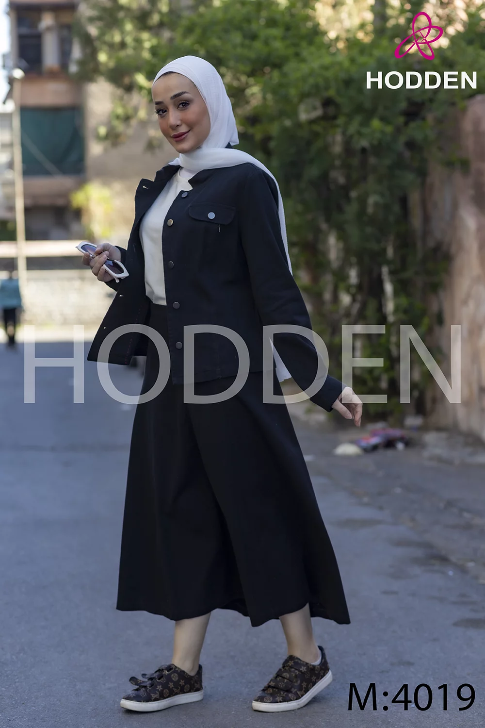 ⁦طقم كتان جاكيت و تنورة 4019⁩ - الصورة ⁦13⁩