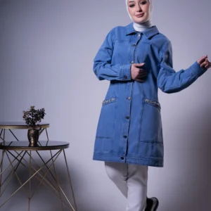 جاكيت جينز جيبة طبش 4053