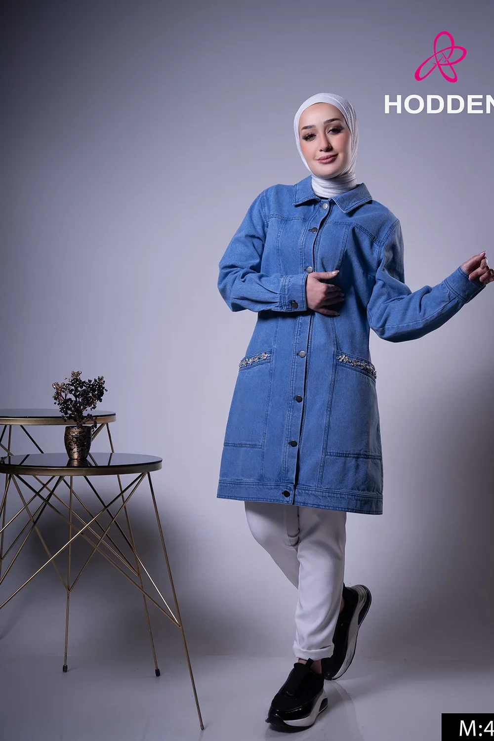 جاكيت جينز جيبة طبش 4053