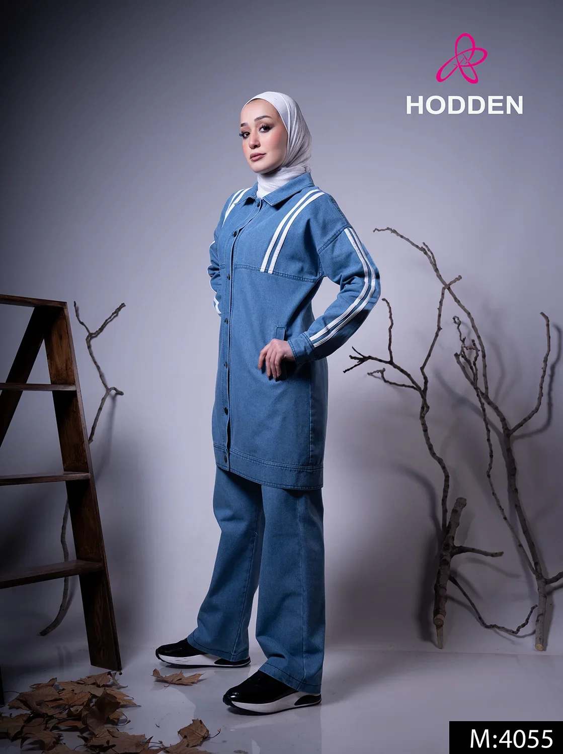 ⁦طقم جاكيت مع بنطال جينز 4055⁩ - الصورة ⁦2⁩