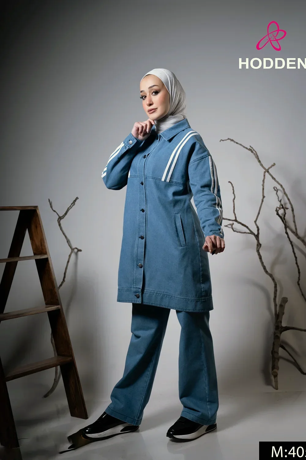 طقم جاكيت مع بنطال جينز 4055