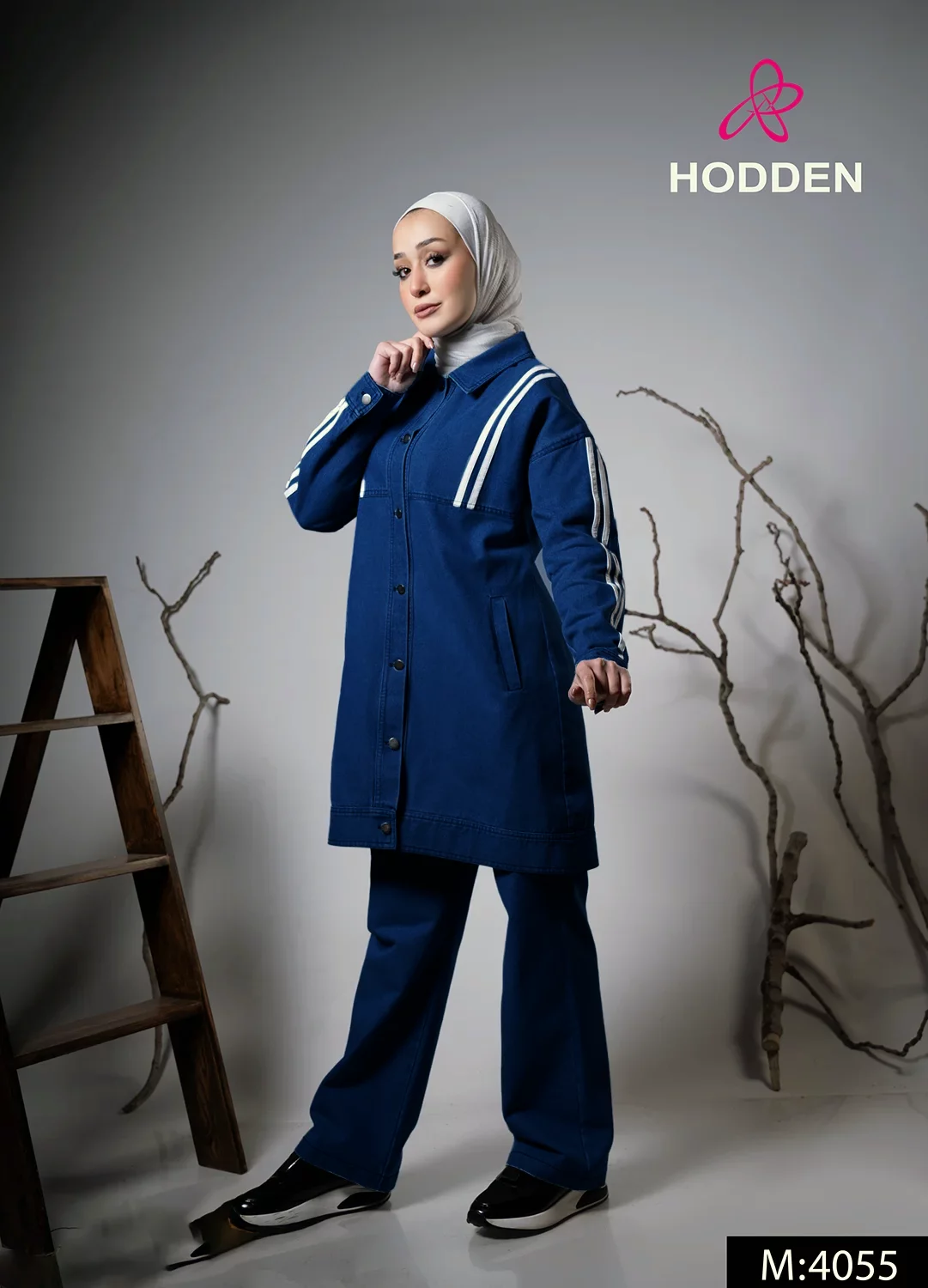 ⁦طقم جاكيت مع بنطال جينز 4055⁩ - الصورة ⁦5⁩