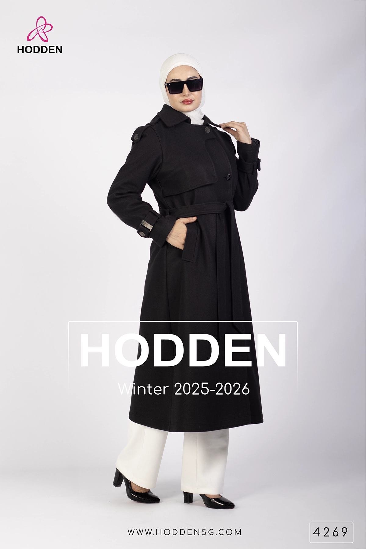 مانطو جوخ بكله هودن-4269 - الصورة 5