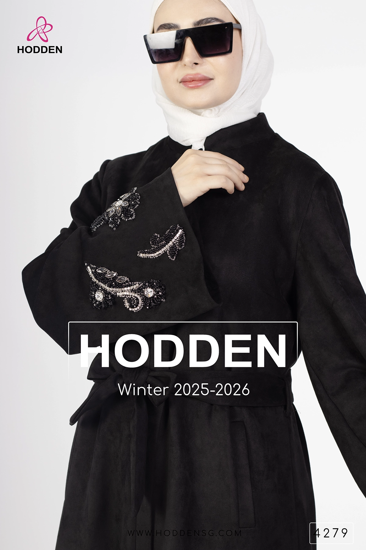 ⁦عباية مخمل اسوارة شك -4279⁩ - الصورة ⁦7⁩