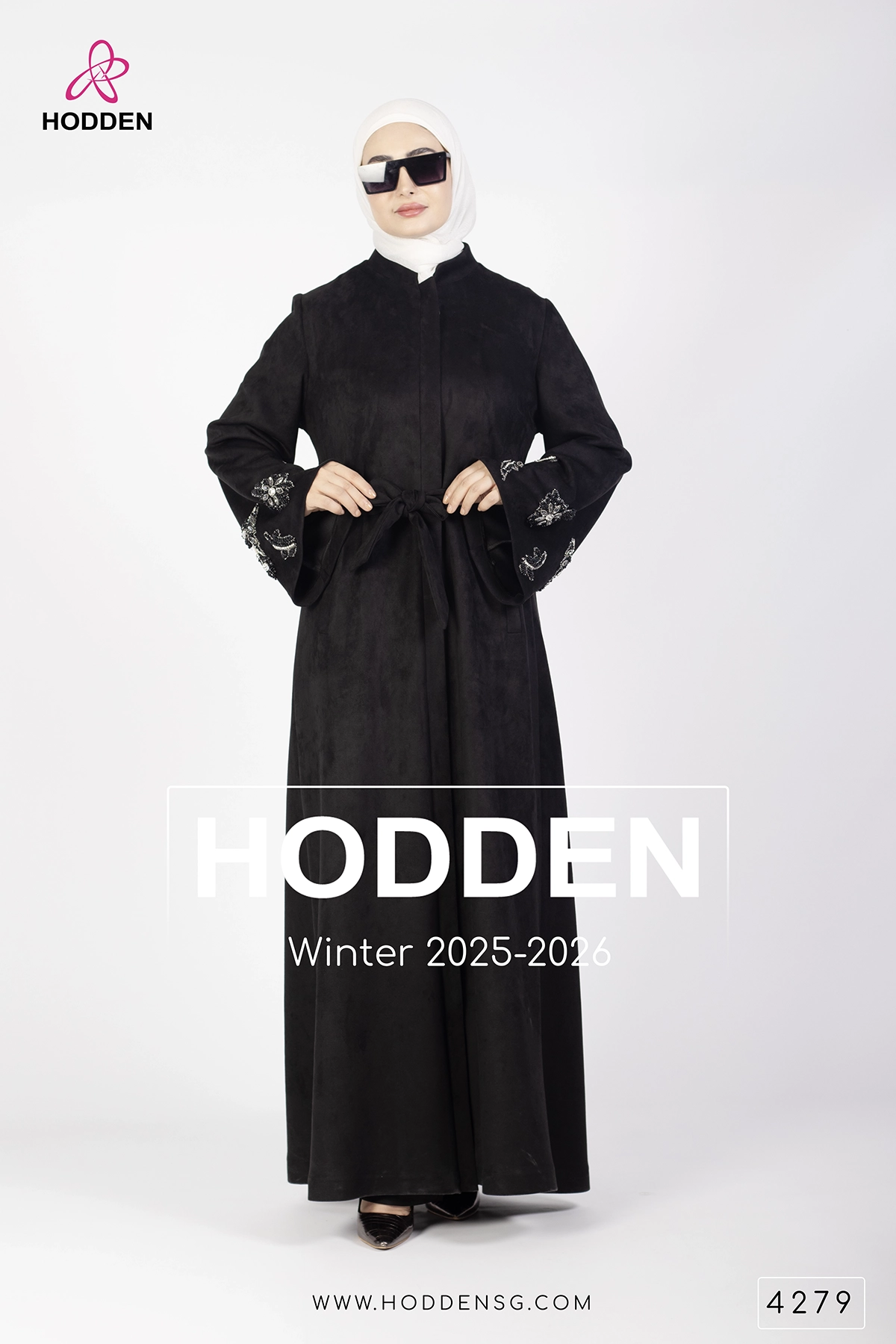 عباية مخمل اسوارة شك -4279