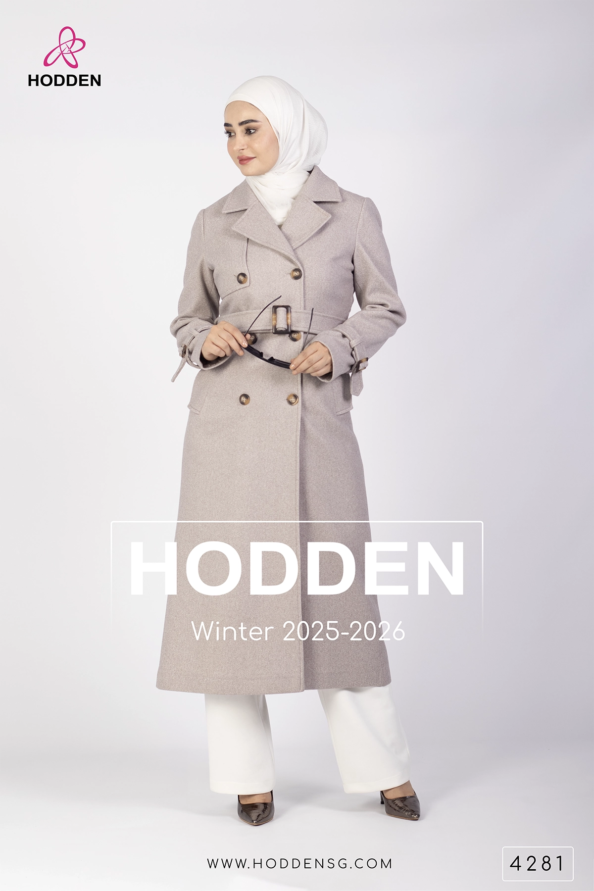 ⁦مانطو جوخ ردة مع زر -4281⁩ - الصورة ⁦2⁩