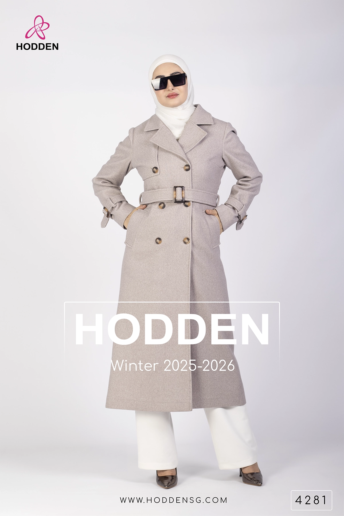 مانطو جوخ ردة مع زر -4281