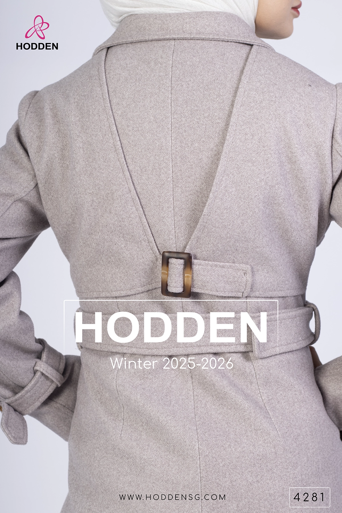 ⁦مانطو جوخ ردة مع زر -4281⁩ - الصورة ⁦8⁩