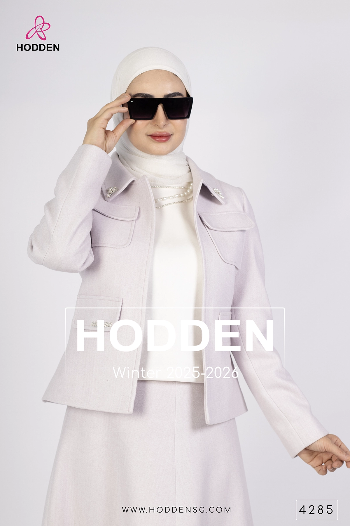 طقم جوخ تنورة بروش -4285 - الصورة 6