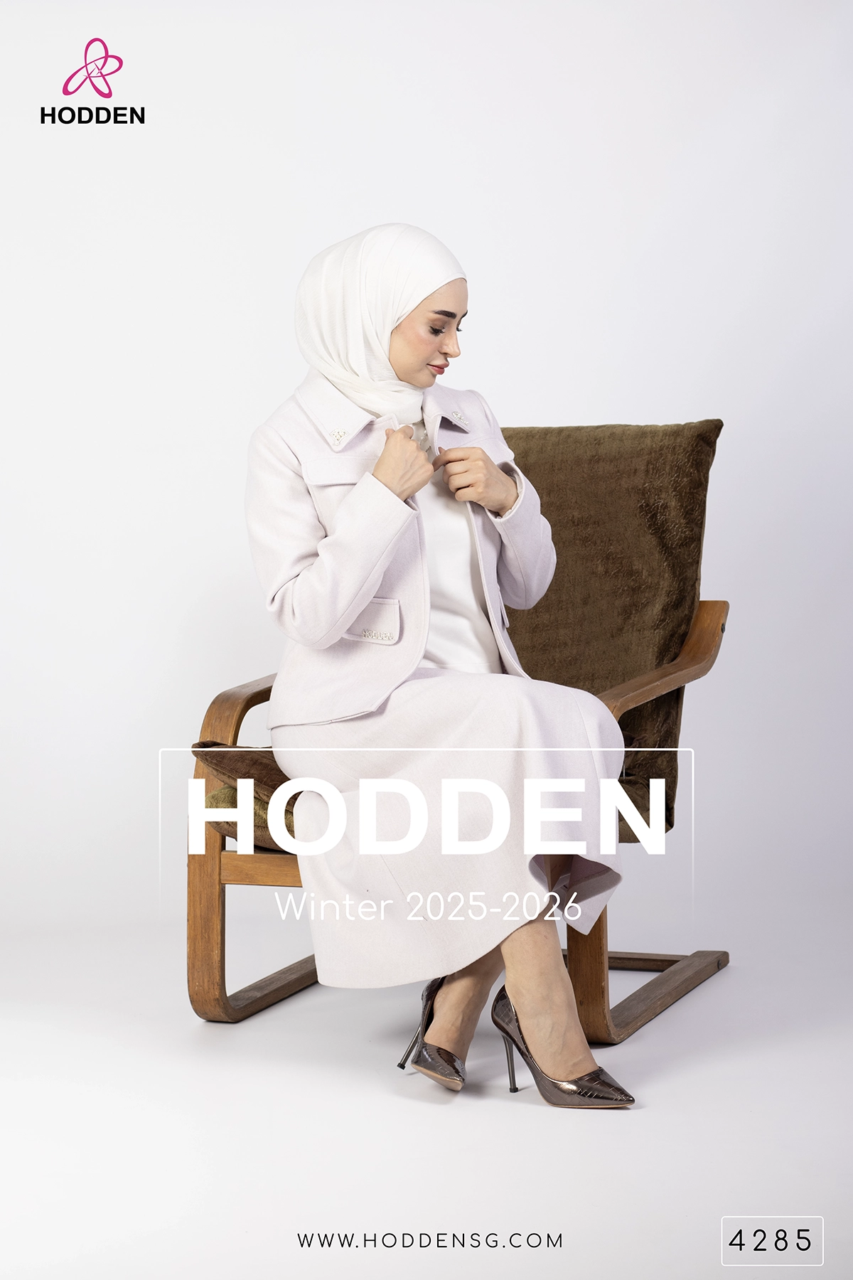 طقم جوخ تنورة بروش -4285 - الصورة 7