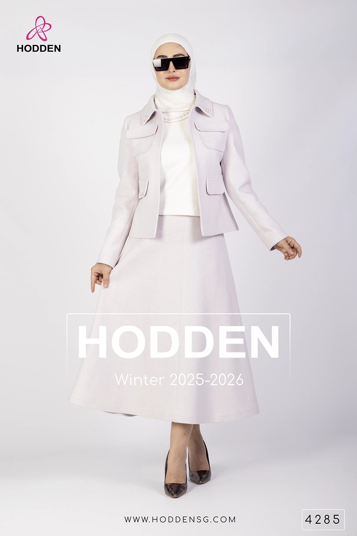 طقم جوخ تنورة بروش -4285