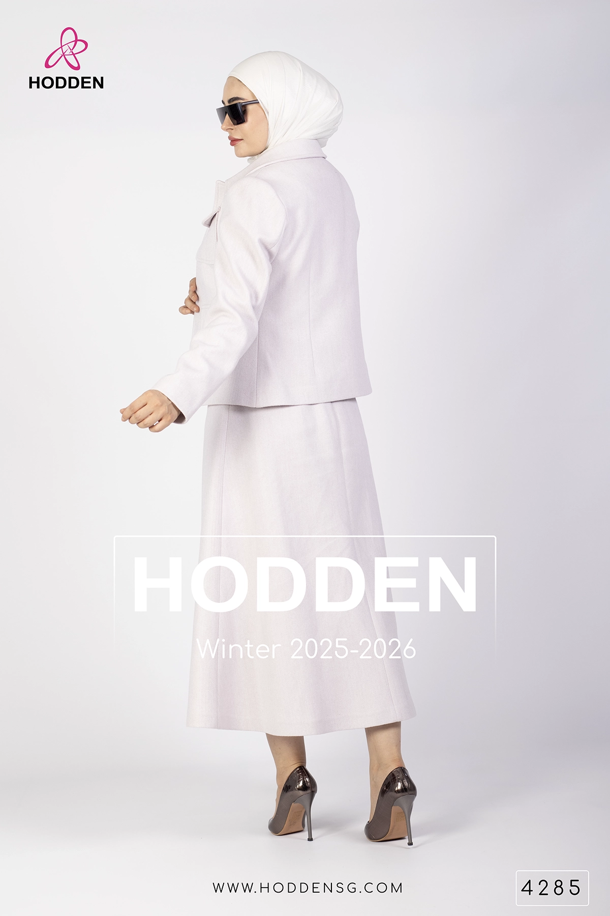 طقم جوخ تنورة بروش -4285 - الصورة 4