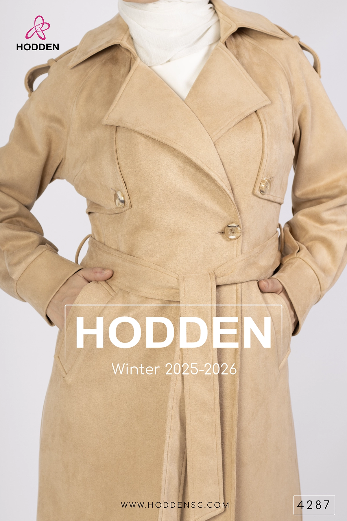 ⁦مانطو مخمل سويد  -4287⁩ - الصورة ⁦6⁩