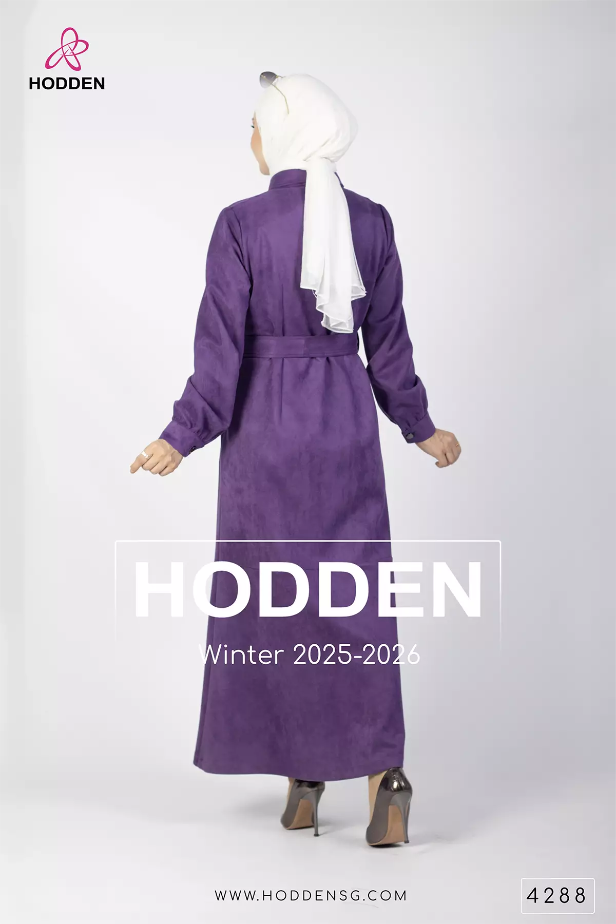 فستان مخمل دير كلوش -4288 - الصورة 5