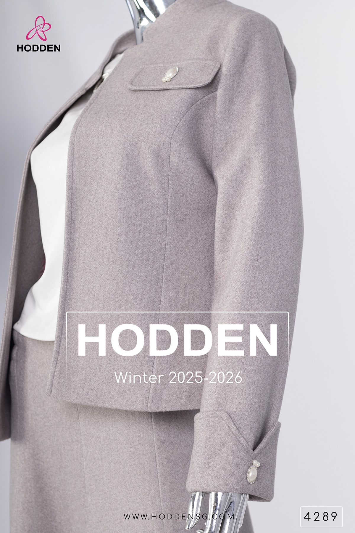 ⁦طقم جوخ تنورة كم مقلب -4289⁩ - الصورة ⁦10⁩