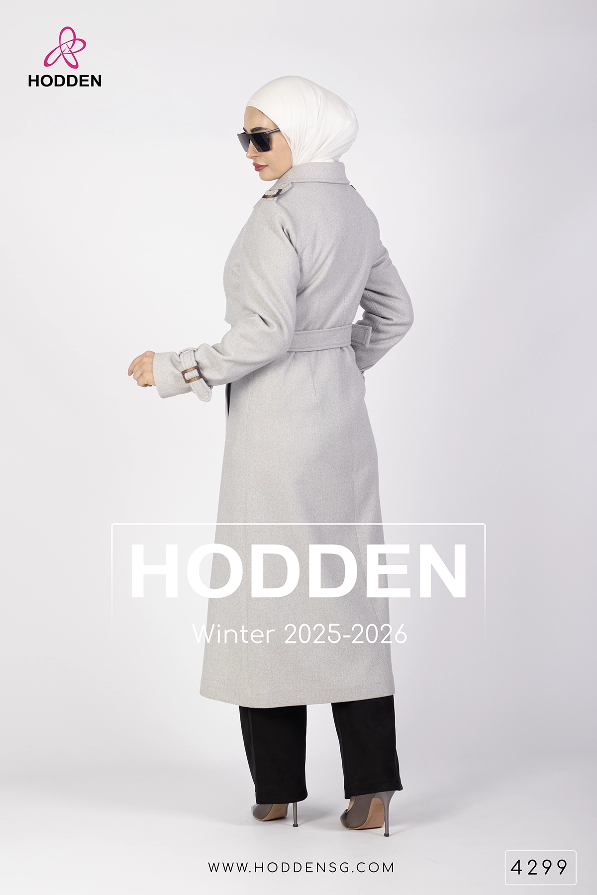 ⁦مانطو جوخ مع رده بكلة -4299⁩ - الصورة ⁦4⁩