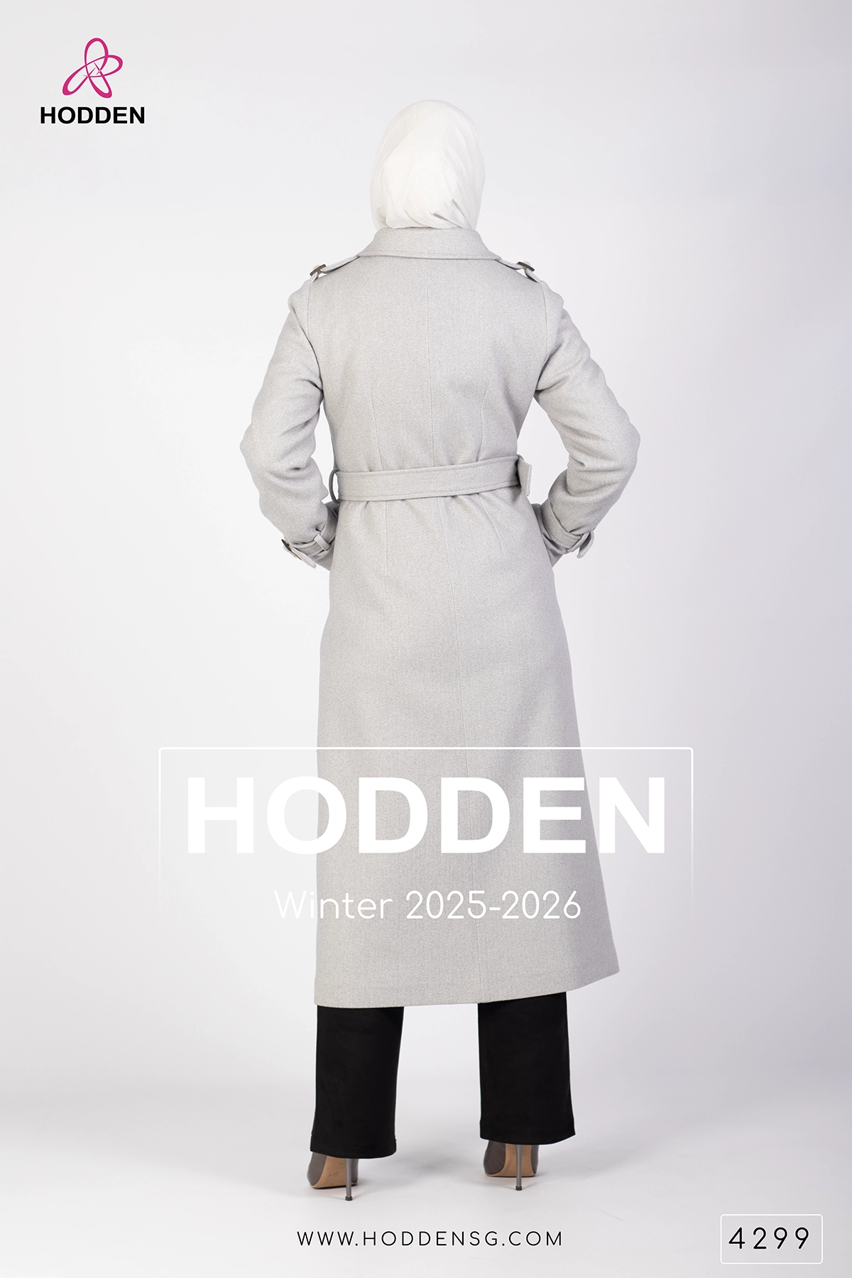 ⁦مانطو جوخ مع رده بكلة -4299⁩ - الصورة ⁦3⁩