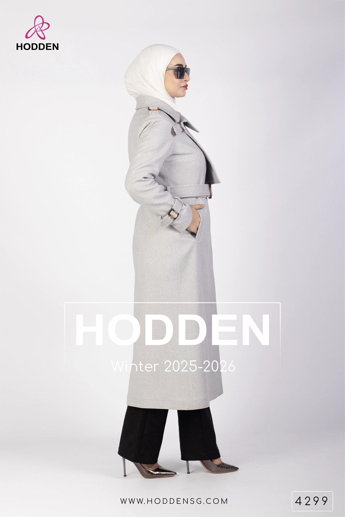 ⁦مانطو جوخ مع رده بكلة -4299⁩ - الصورة ⁦2⁩