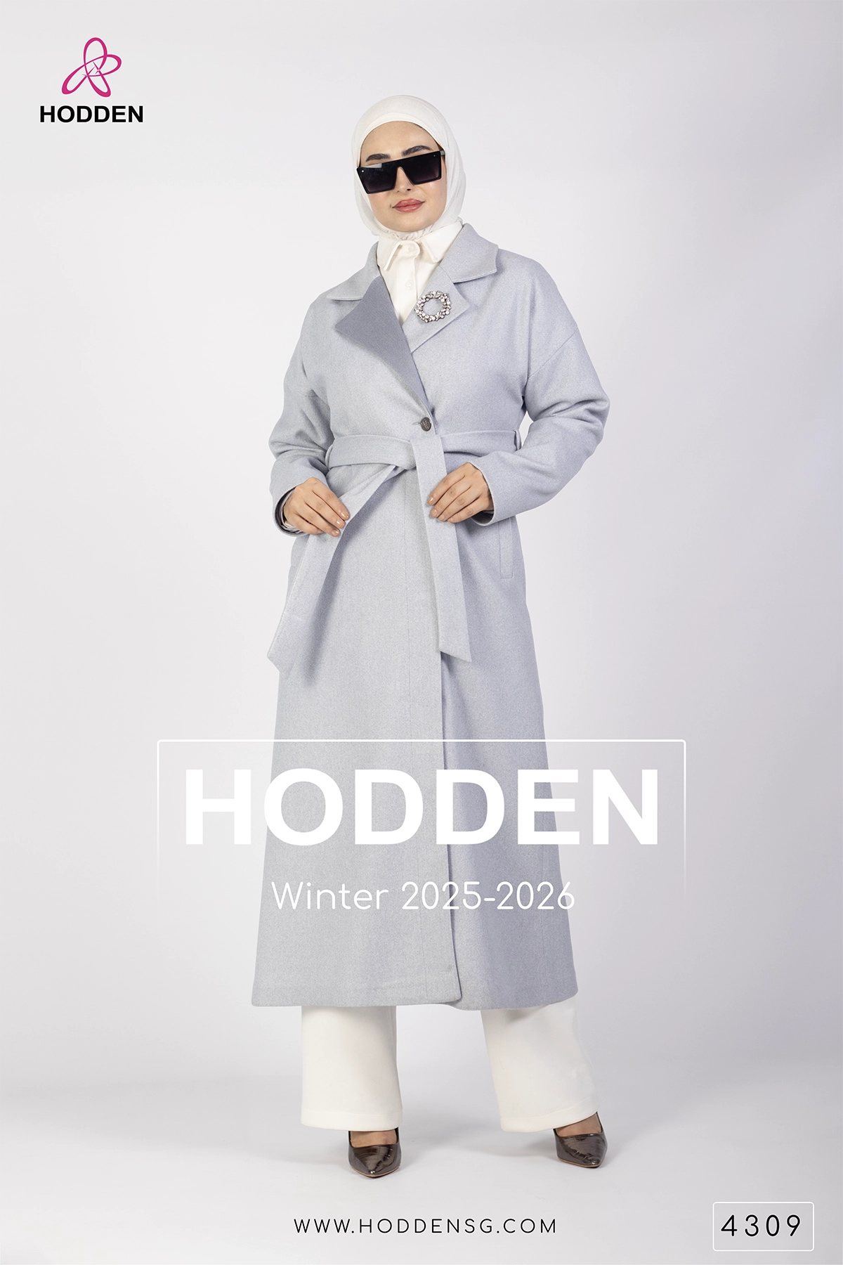 مانطو جوخ بروش على القبة -4309