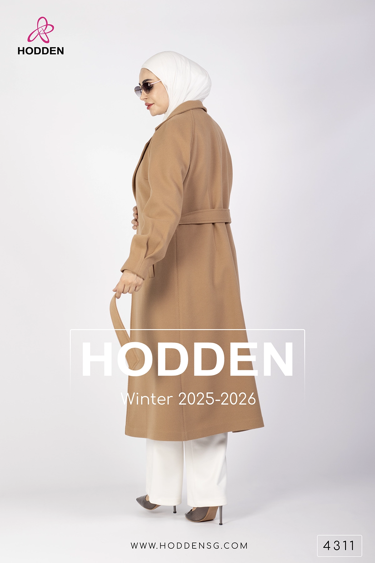 4311-مانطو جوخ محزز مع بروتل - الصورة 5