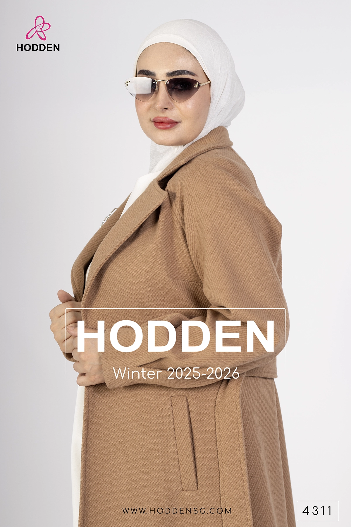 4311-مانطو جوخ محزز مع بروتل - الصورة 7