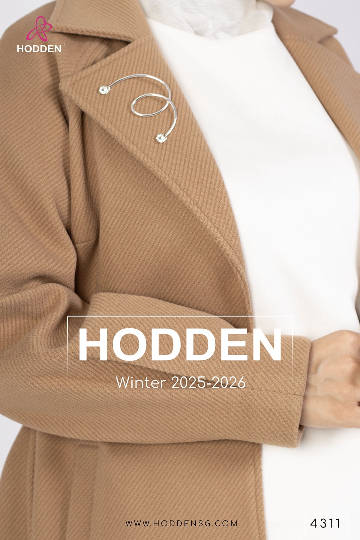 4311-مانطو جوخ محزز مع بروتل - الصورة 9