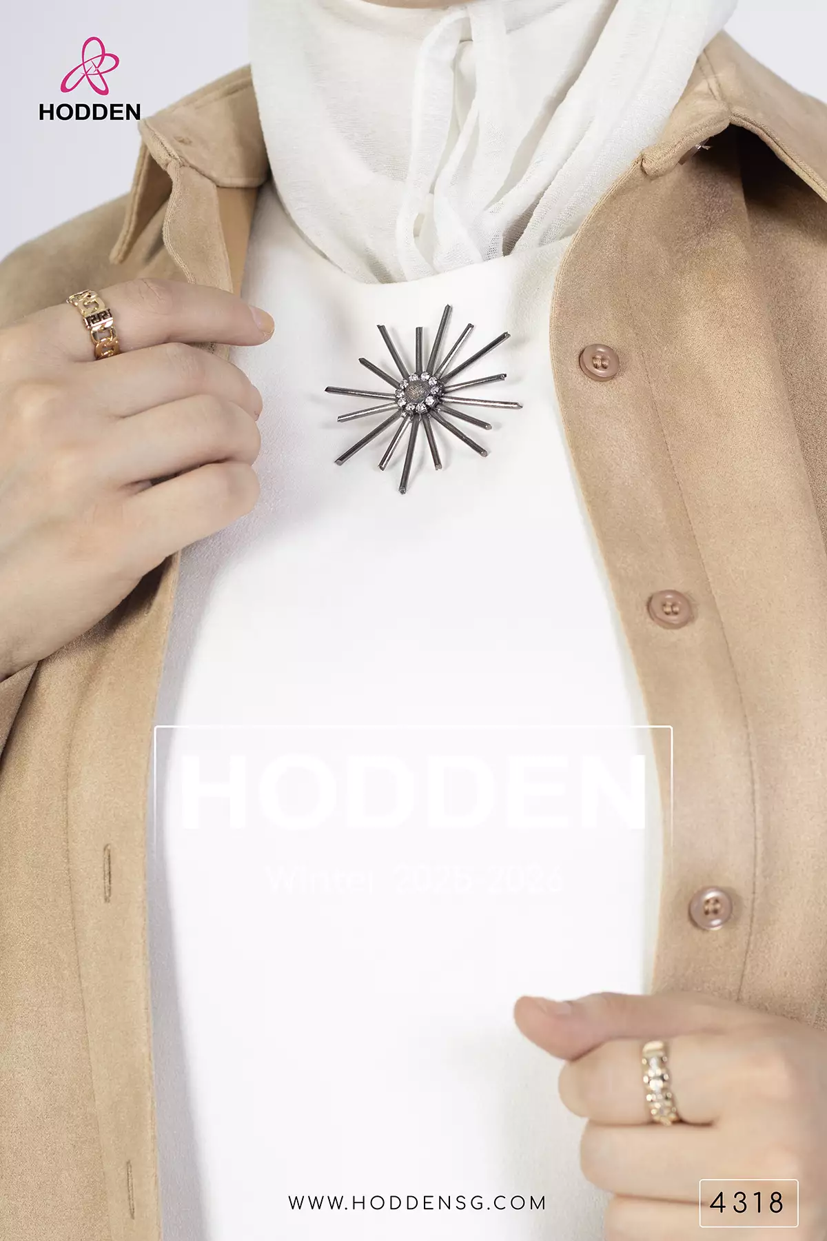 ⁦طقم مخمل 3 قطع بروش على بروتل - 4318⁩ - الصورة ⁦9⁩