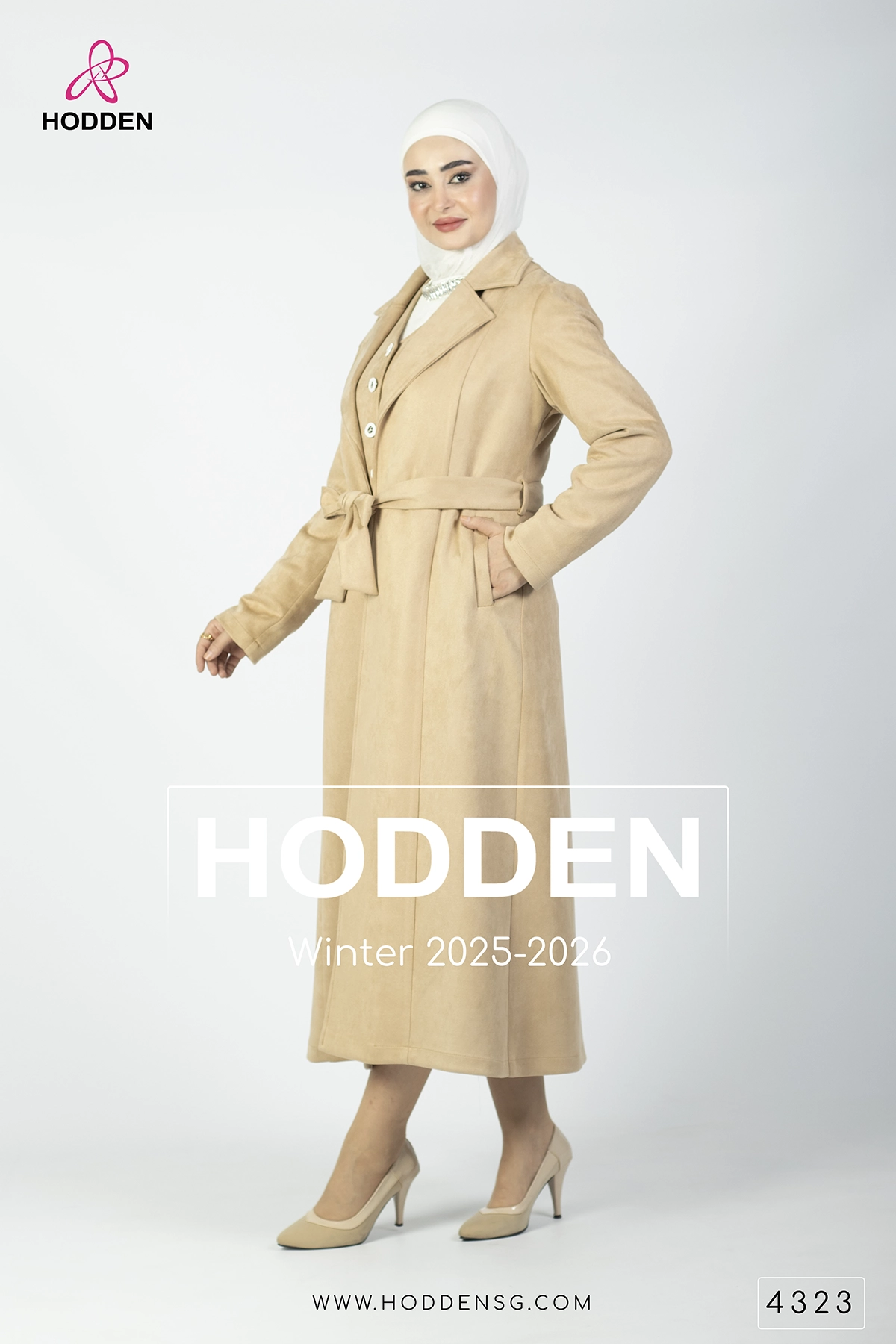 ⁦طقم مخمل مانطو فستان جيليته - 4323⁩ - الصورة ⁦8⁩