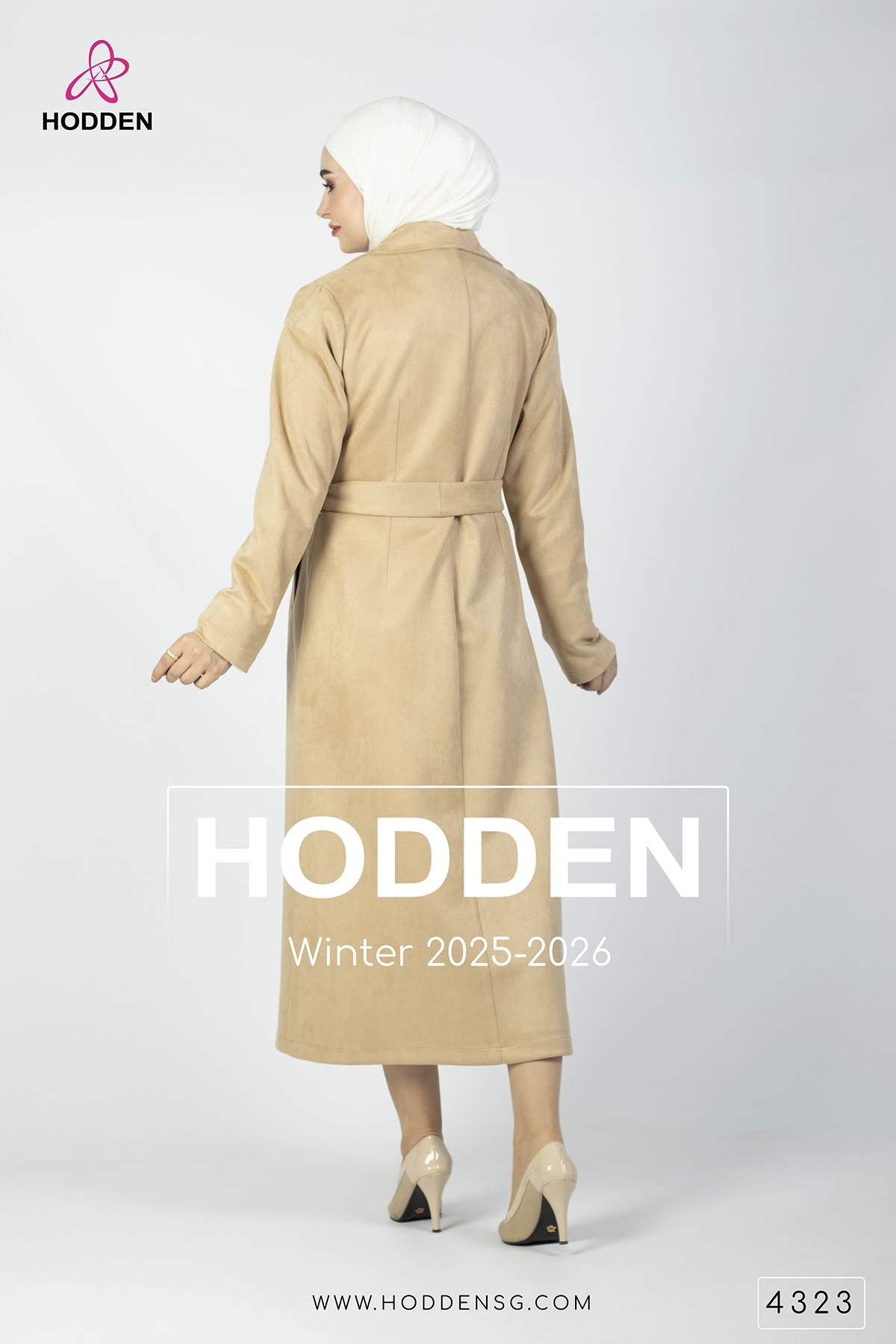 ⁦طقم مخمل مانطو فستان جيليته - 4323⁩ - الصورة ⁦4⁩