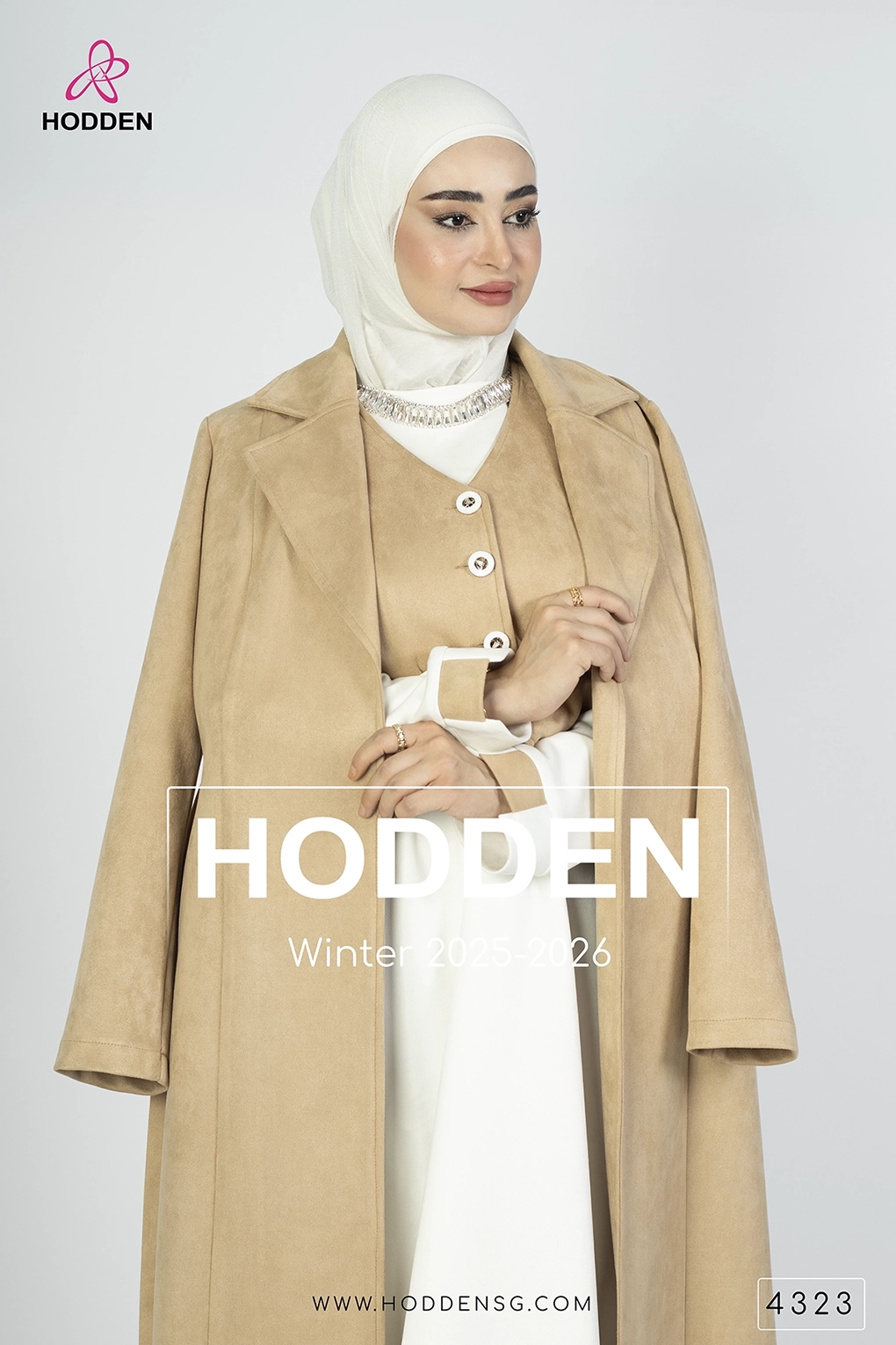 ⁦طقم مخمل مانطو فستان جيليته - 4323⁩ - الصورة ⁦5⁩