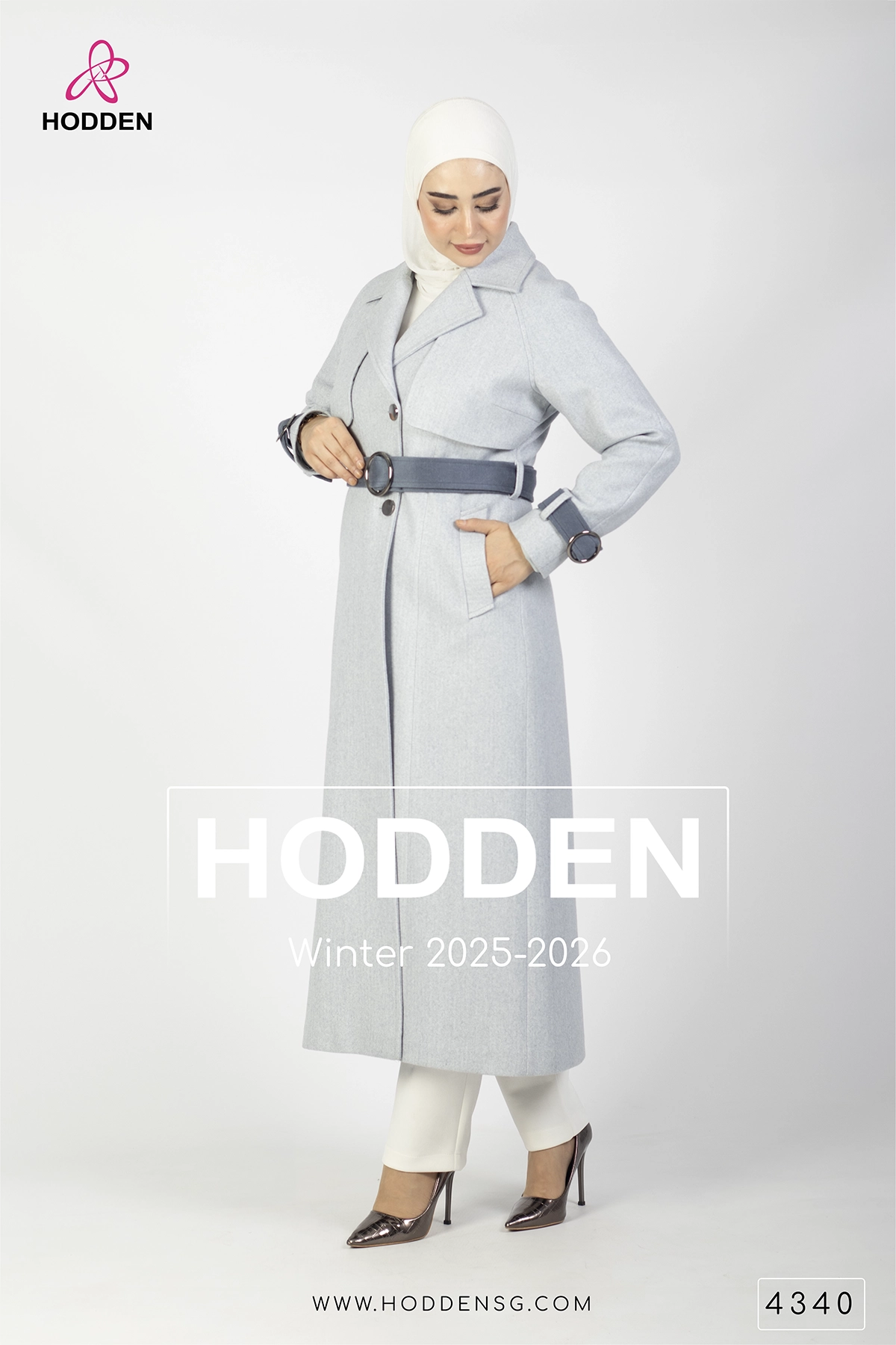 مانطو جوخ بكلة مدورة -4340 - الصورة 7