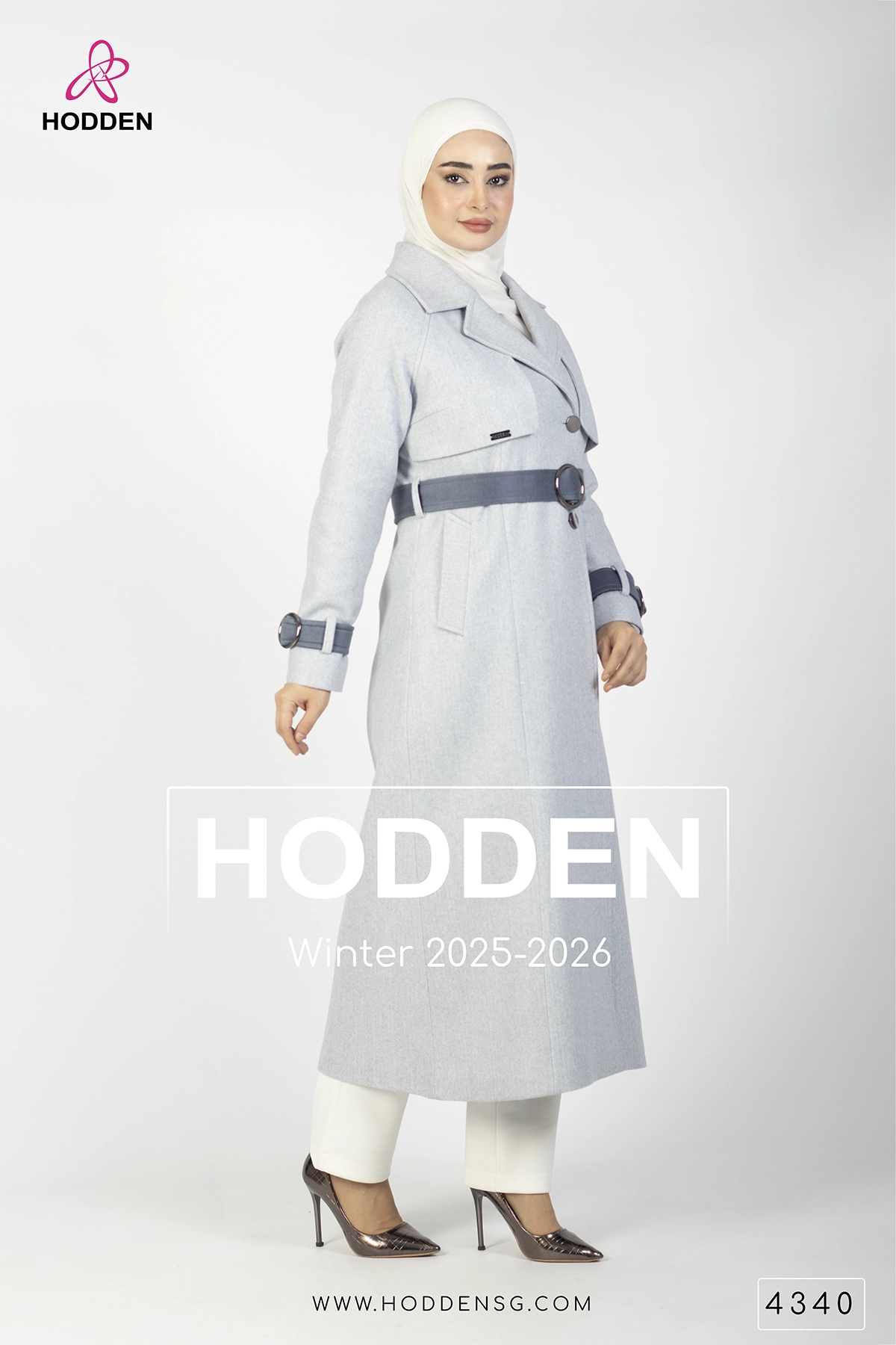 مانطو جوخ بكلة مدورة -4340 - الصورة 6