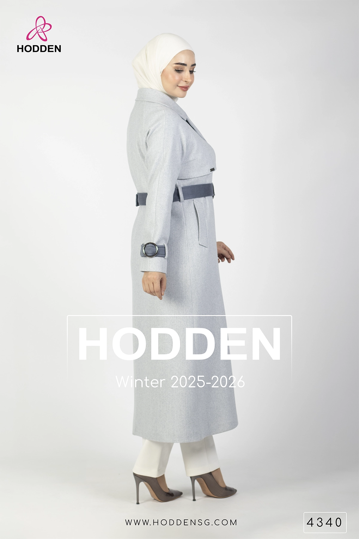 مانطو جوخ بكلة مدورة -4340 - الصورة 4