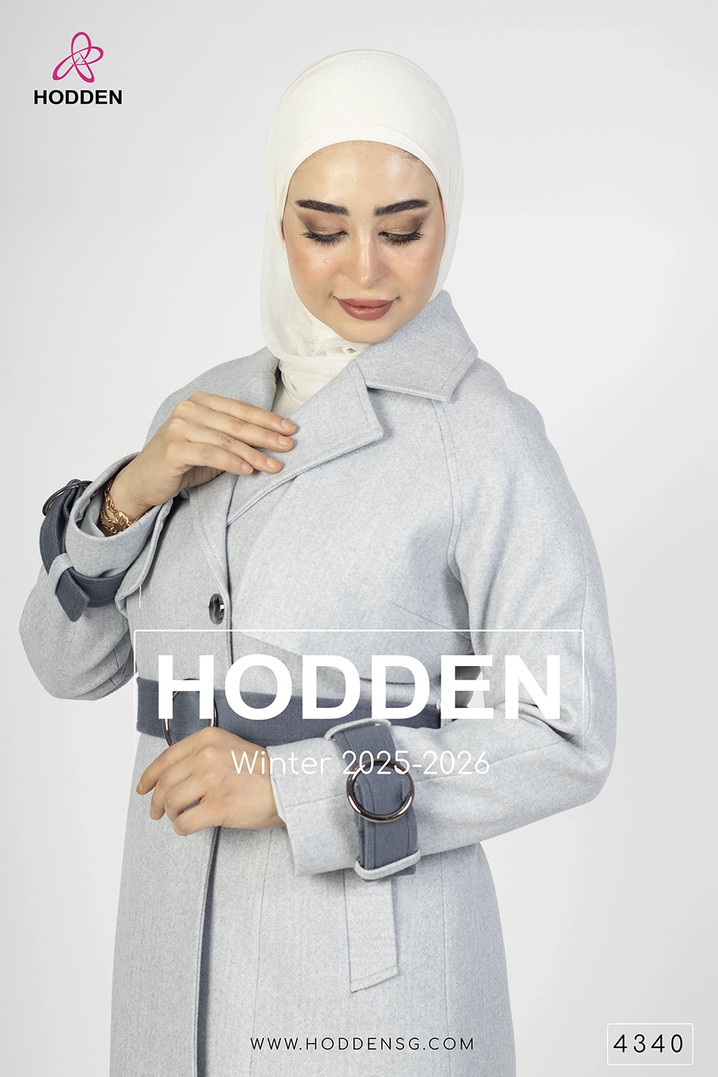 مانطو جوخ بكلة مدورة -4340 - الصورة 3