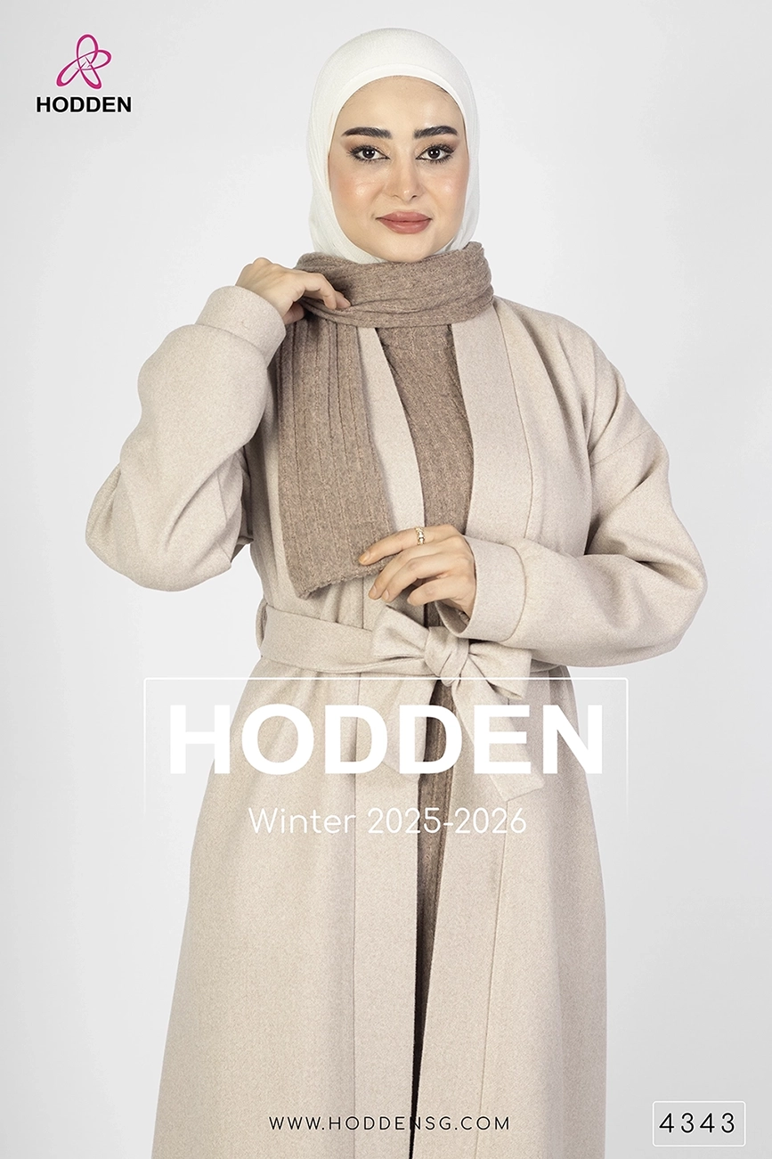 ⁦مانطو جوخ فلت مع فستان وشال -4343⁩ - الصورة ⁦5⁩