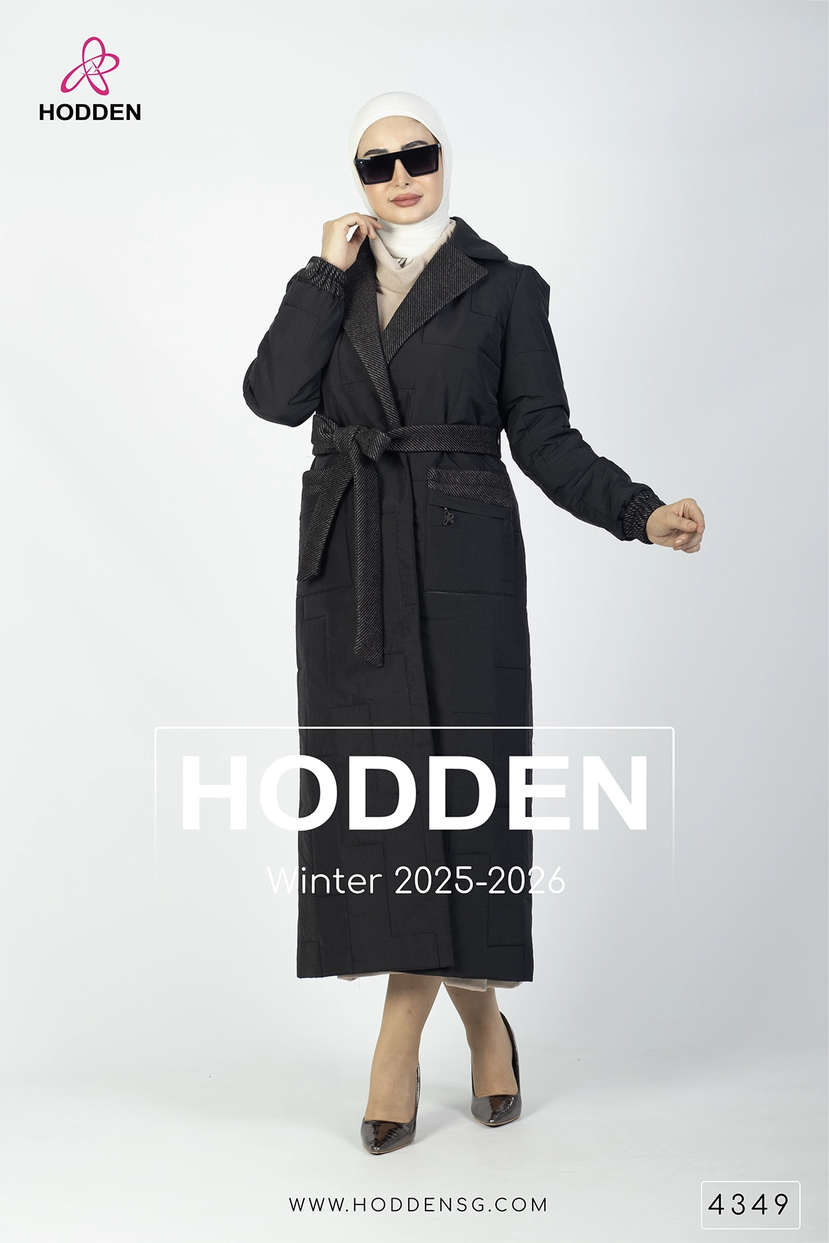 مانطو برشوت مع جوخ محزز -4349 - الصورة 8