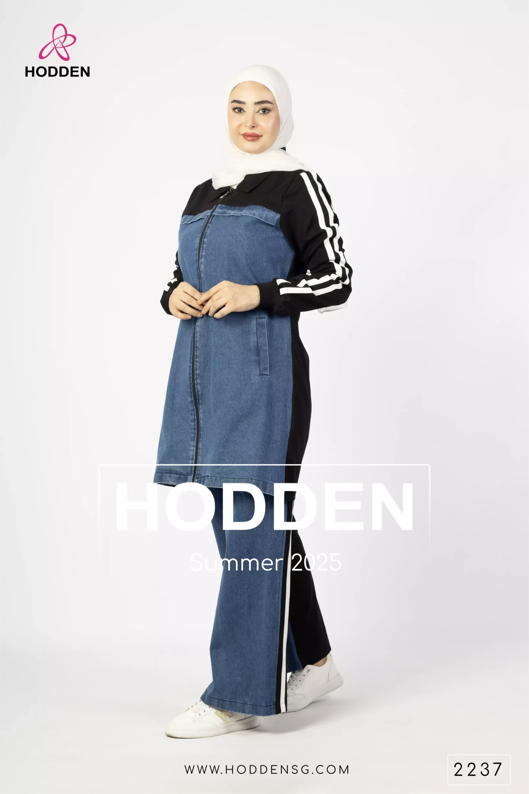 ⁦طقم قطن +جينز نصف جينز نصف قطن-2237⁩ - الصورة ⁦8⁩