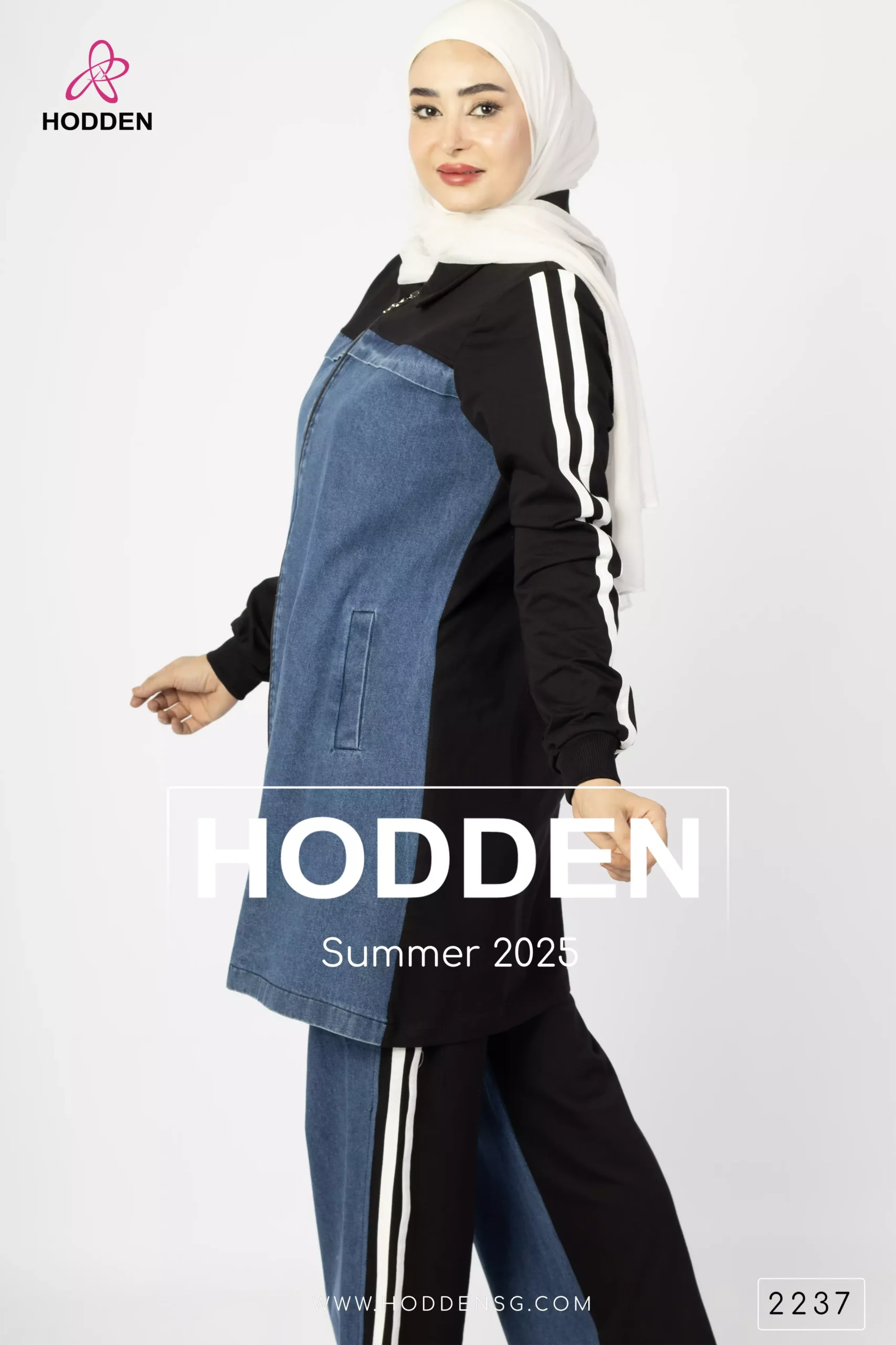 ⁦طقم قطن +جينز نصف جينز نصف قطن-2237⁩ - الصورة ⁦6⁩