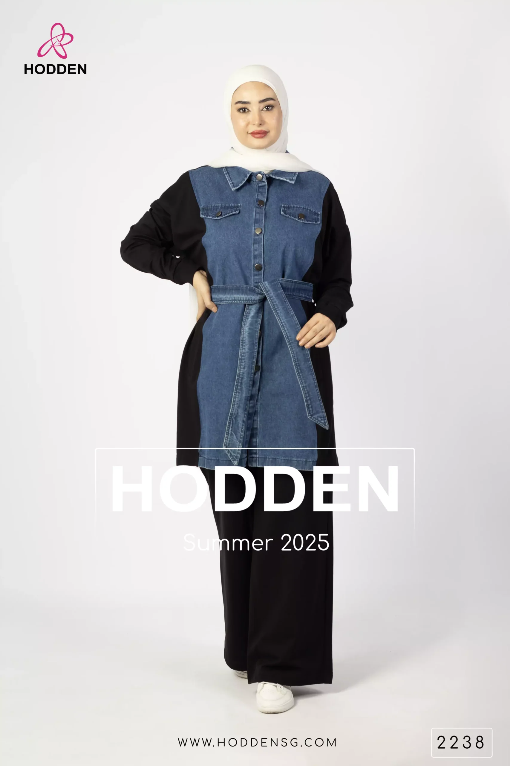 ⁦طقم قطن +جينز نصف جينز نصف قطن-2238⁩ - الصورة ⁦3⁩