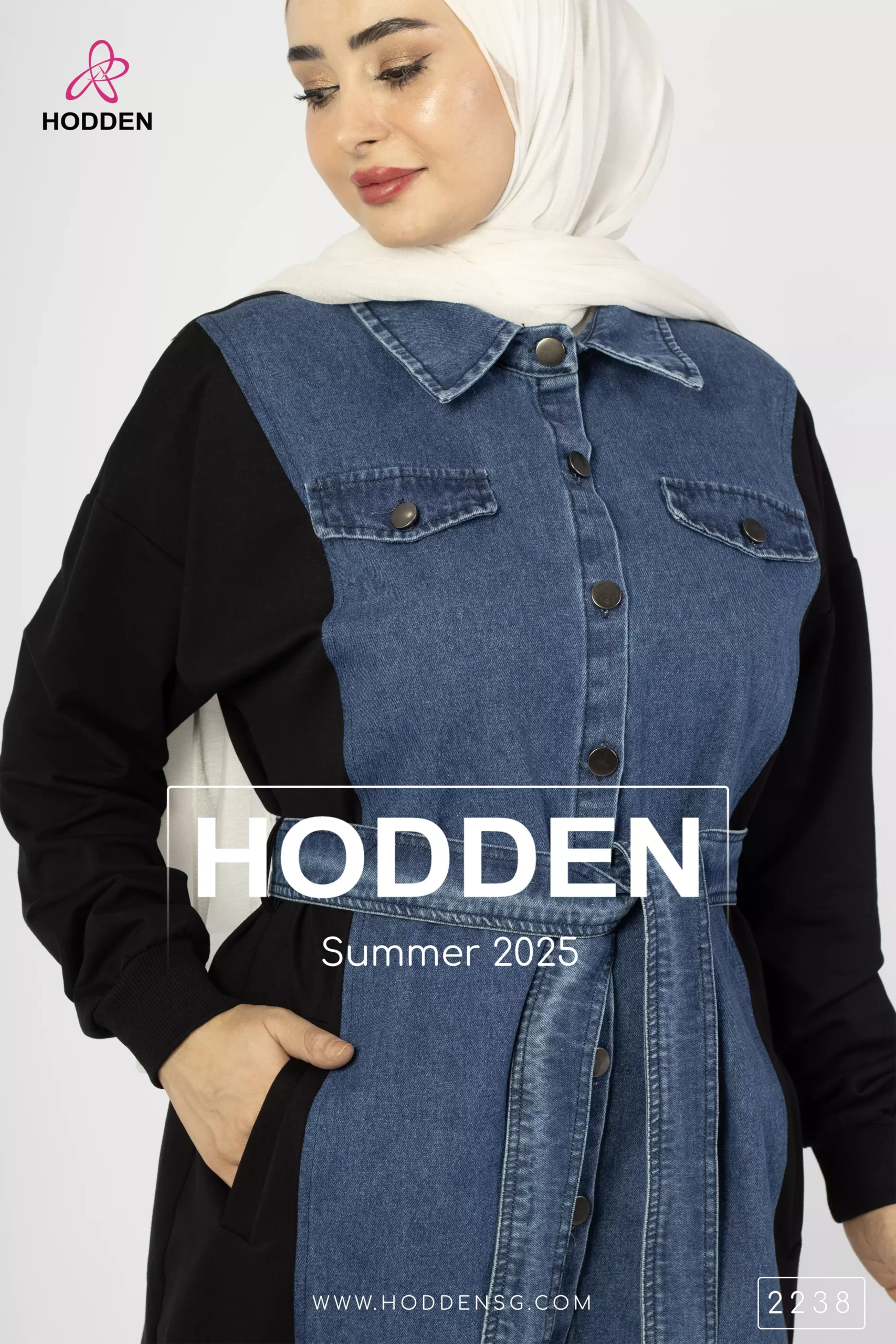 ⁦طقم قطن +جينز نصف جينز نصف قطن-2238⁩ - الصورة ⁦5⁩