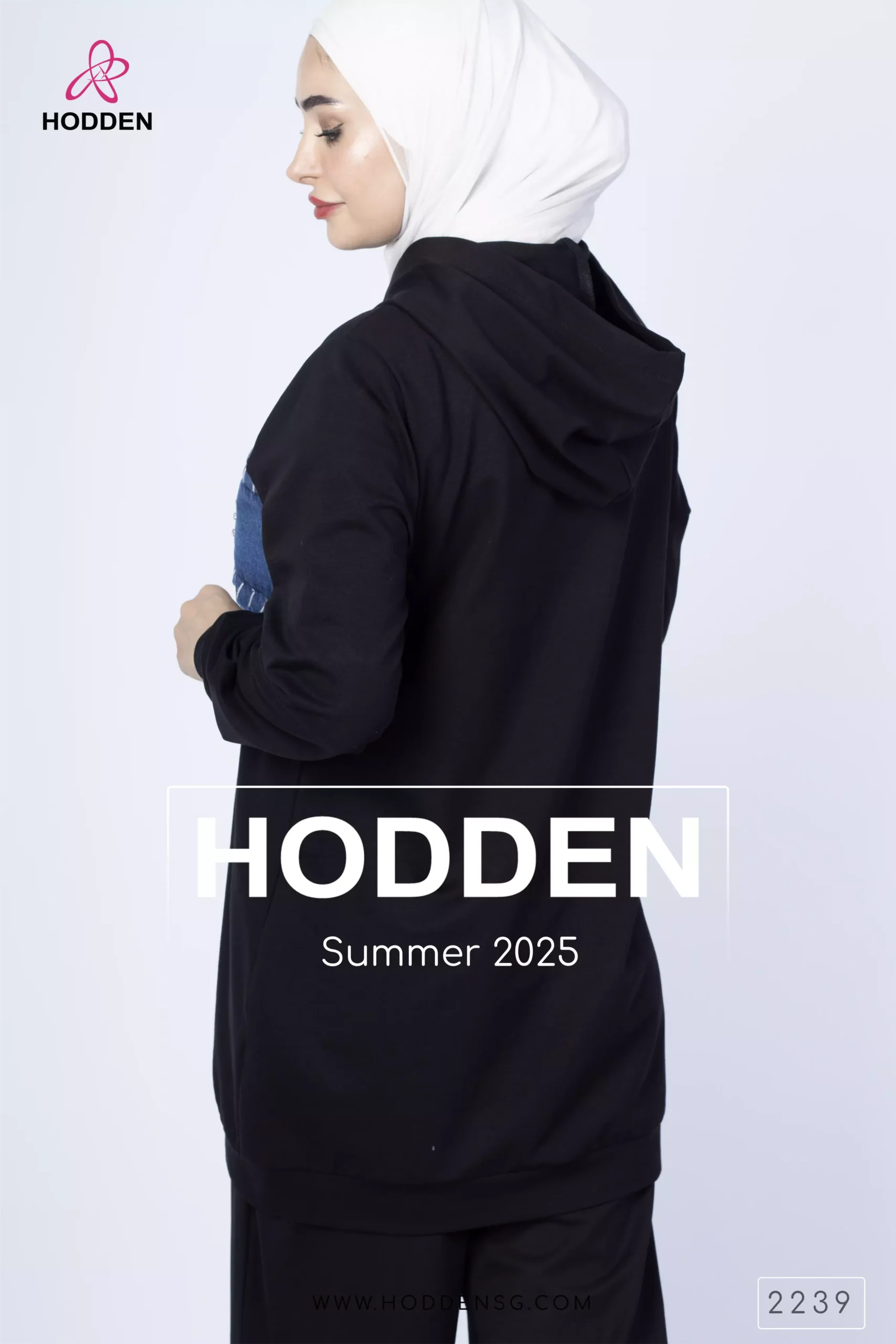 ⁦بيجامة قطن2 قطعة جينز عالصدر هودن -2239⁩ - الصورة ⁦5⁩