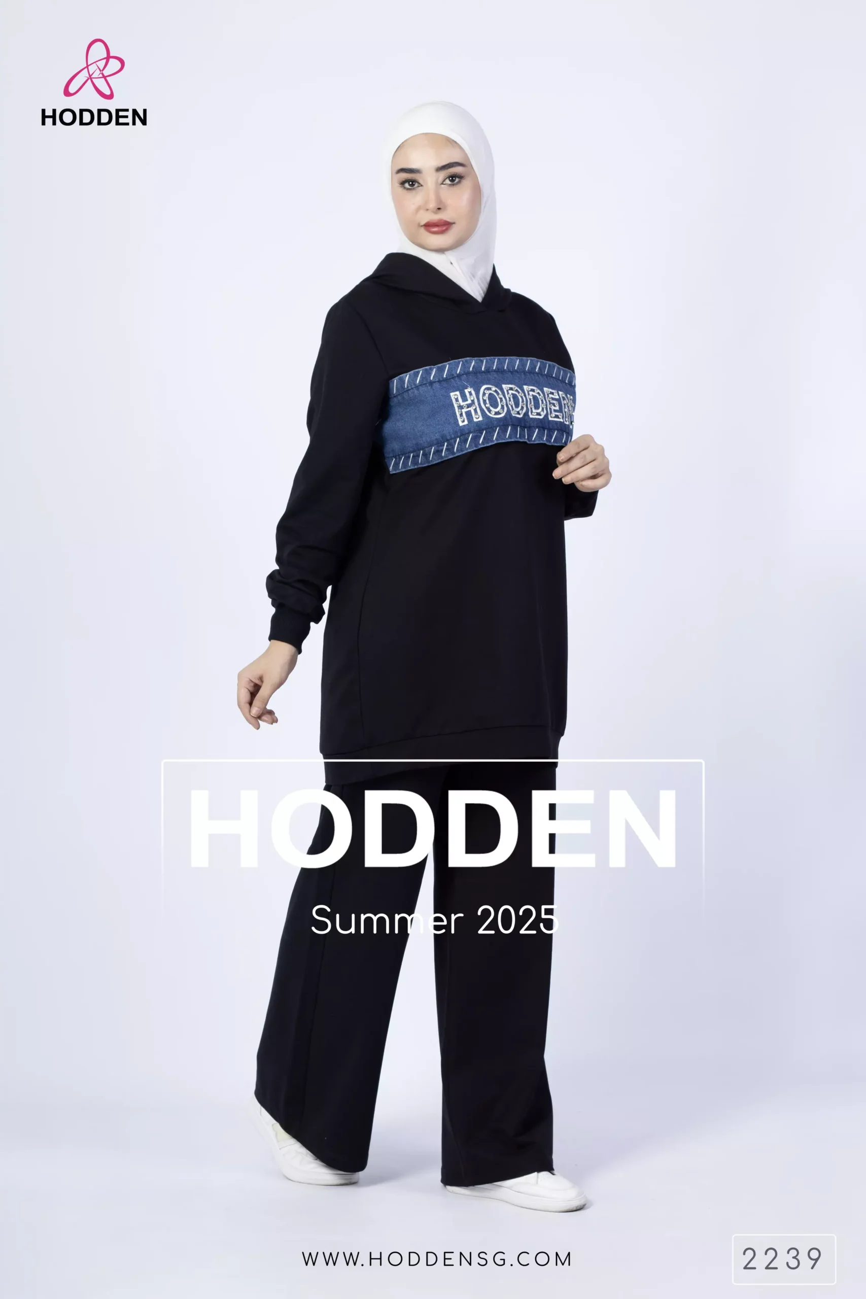 ⁦بيجامة قطن2 قطعة جينز عالصدر هودن -2239⁩ - الصورة ⁦8⁩