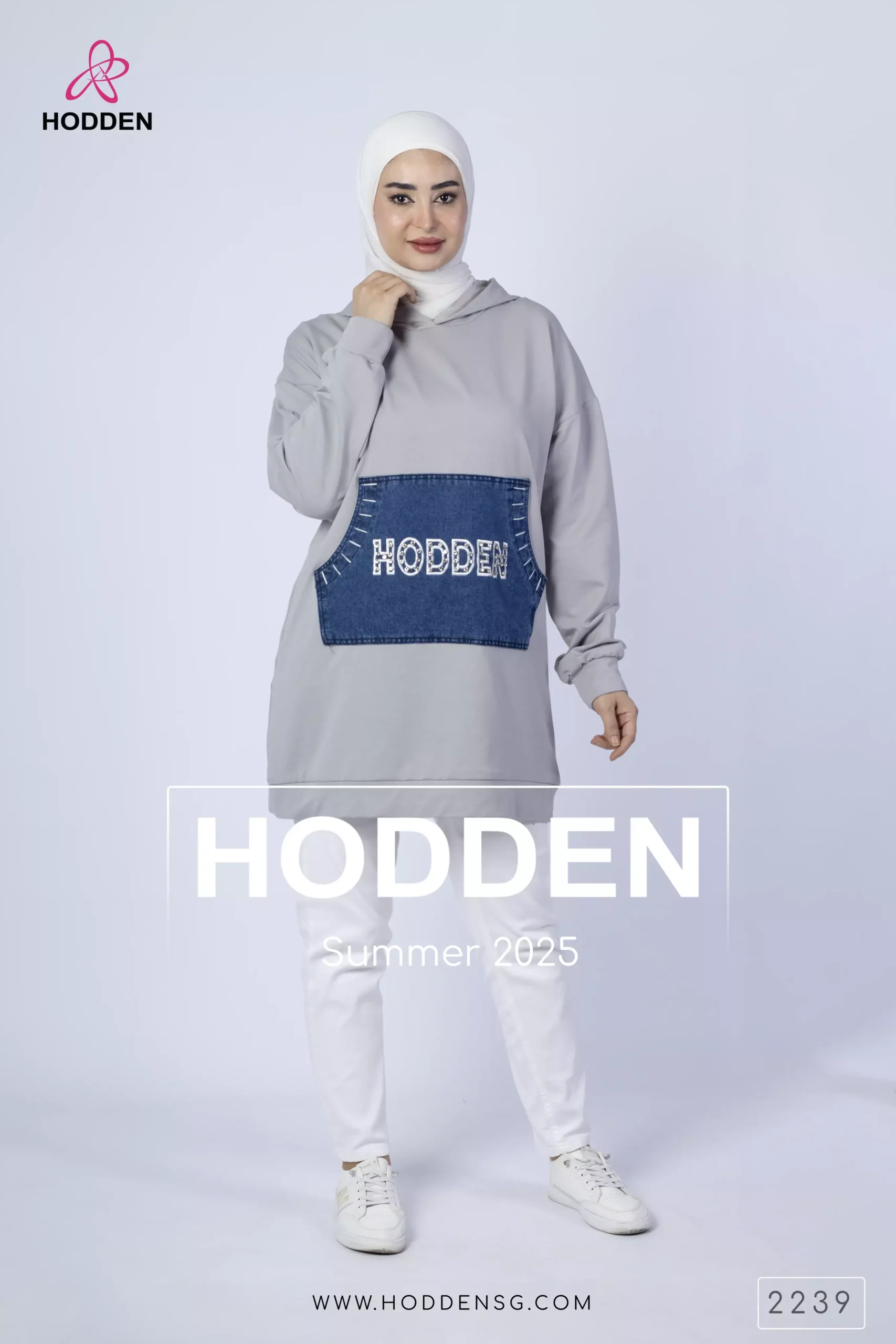 ⁦كنزه هودي جيبه جينز-2240⁩ - الصورة ⁦3⁩