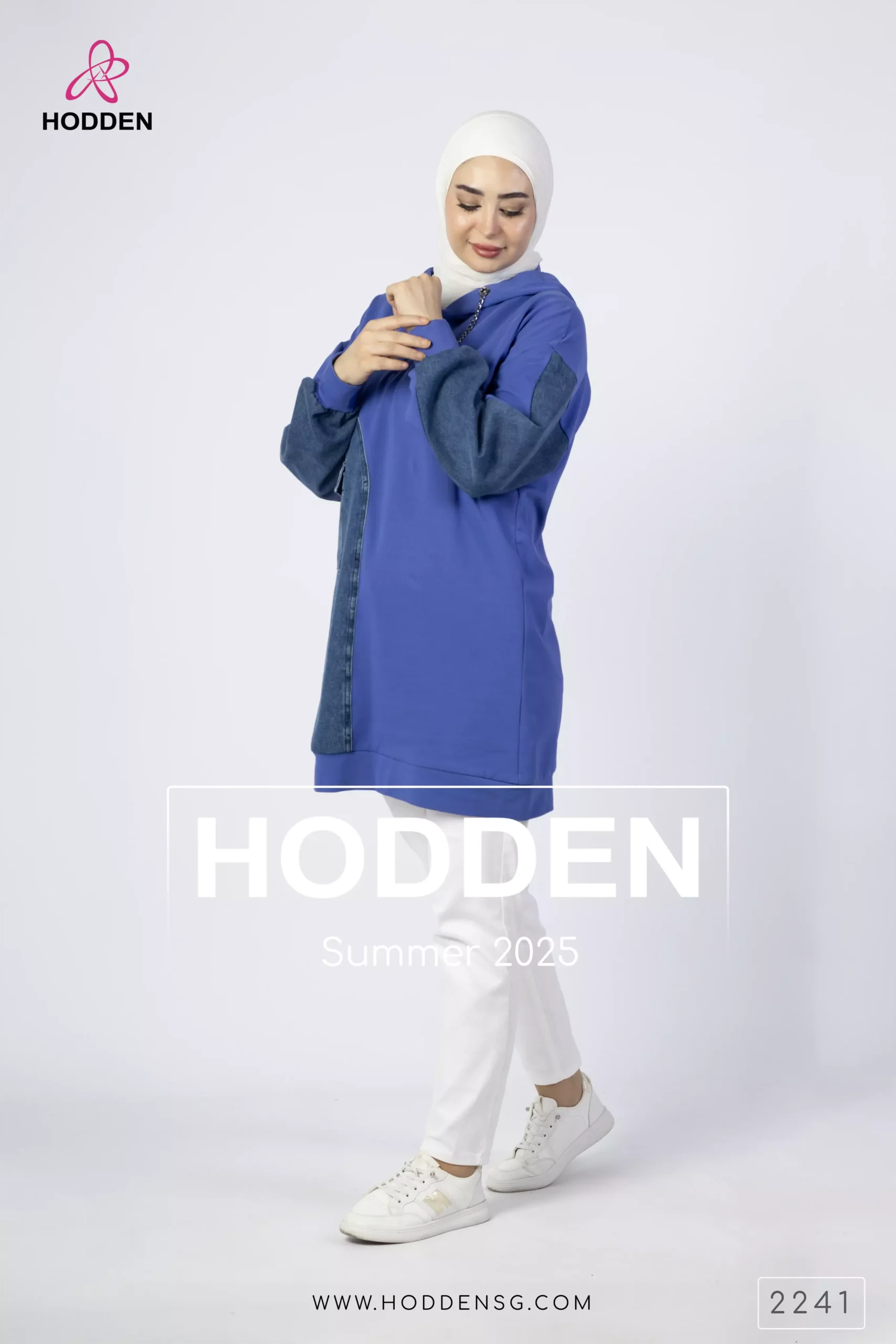 2241 -كنزه قطن مصف صدر جينز