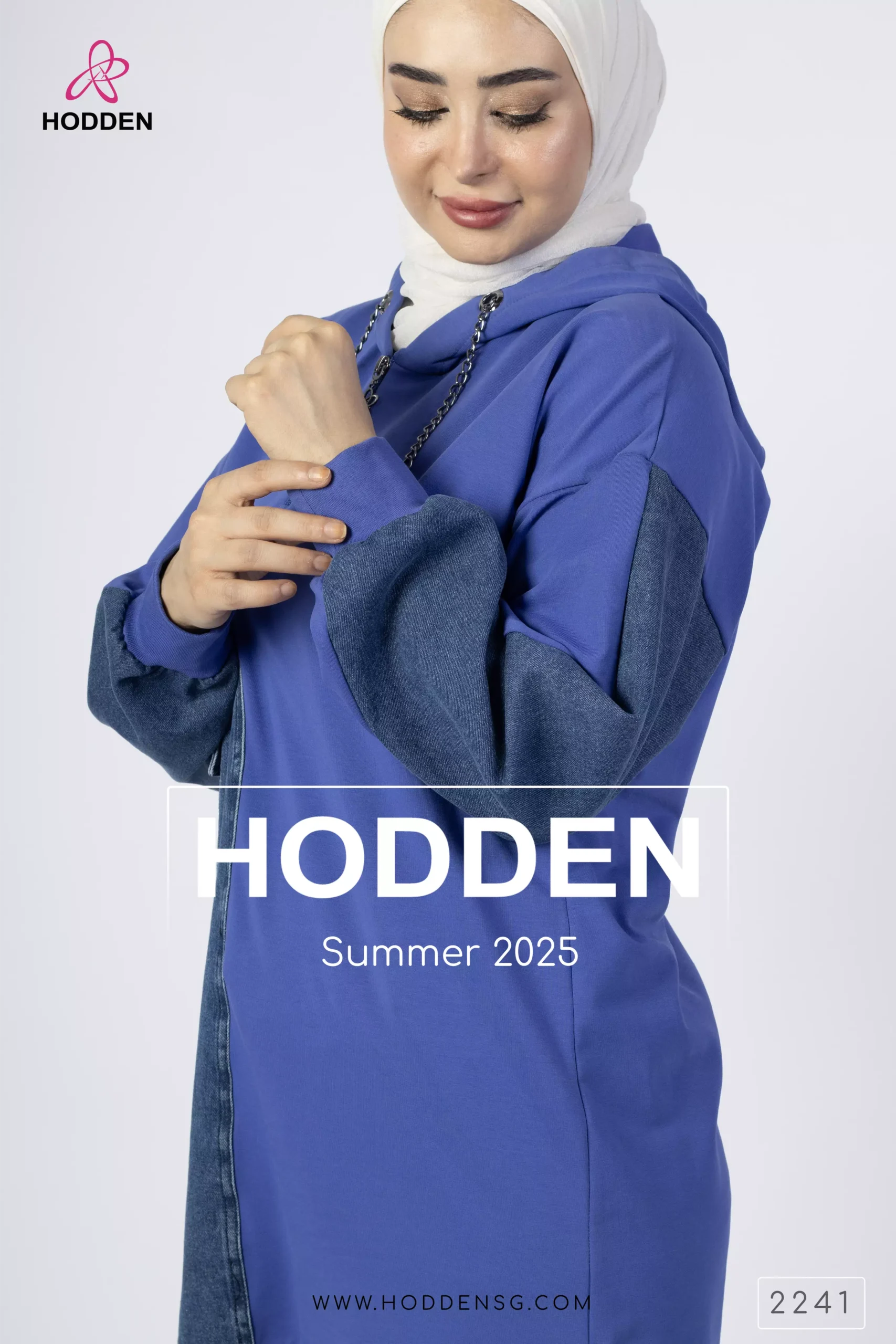 ⁦2241 -كنزه قطن مصف صدر جينز⁩ - الصورة ⁦3⁩