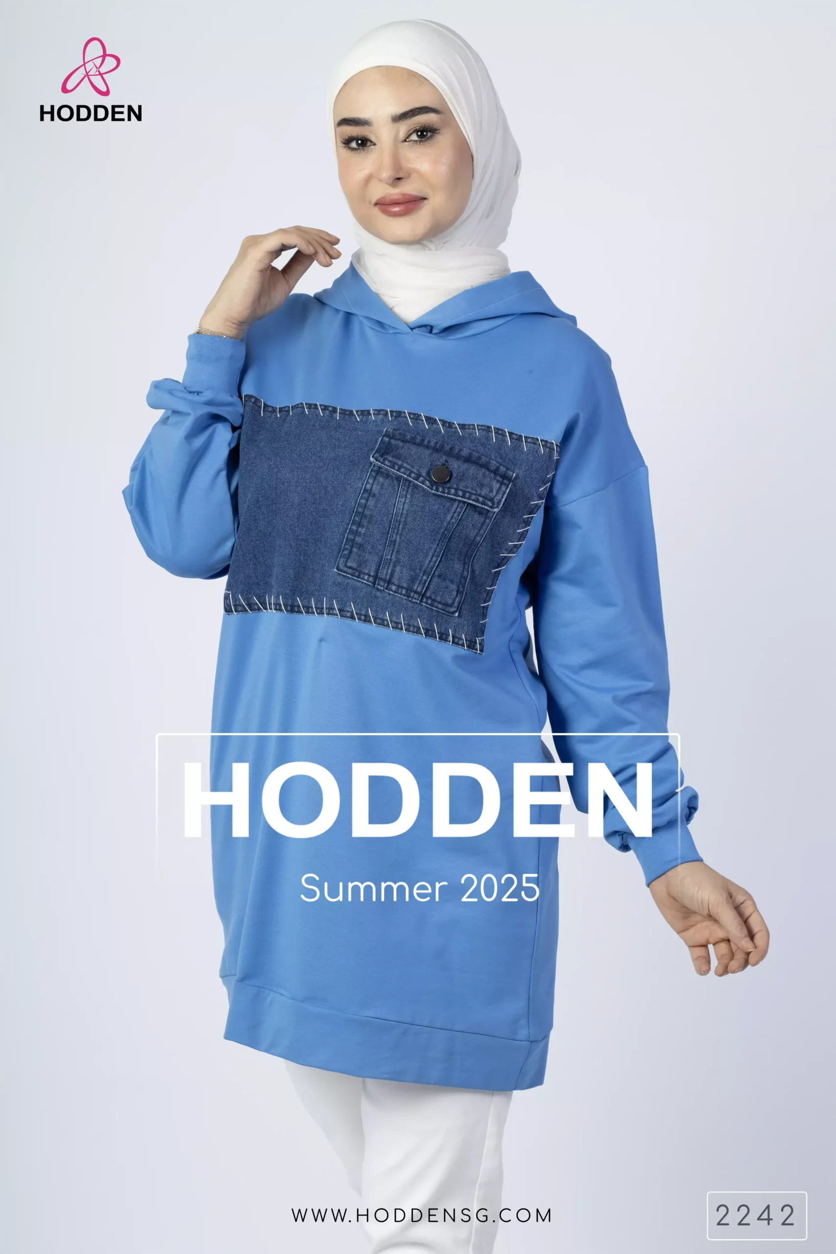 ⁦كنزه قطن جينز على صدر -2242⁩ - الصورة ⁦3⁩