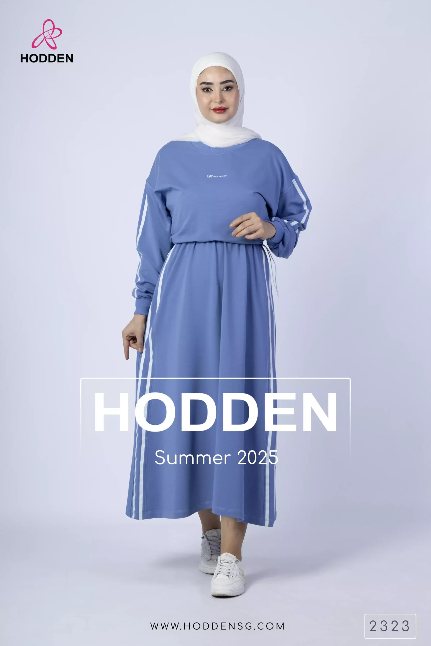 طقم قطن كنزة+فستان-2323