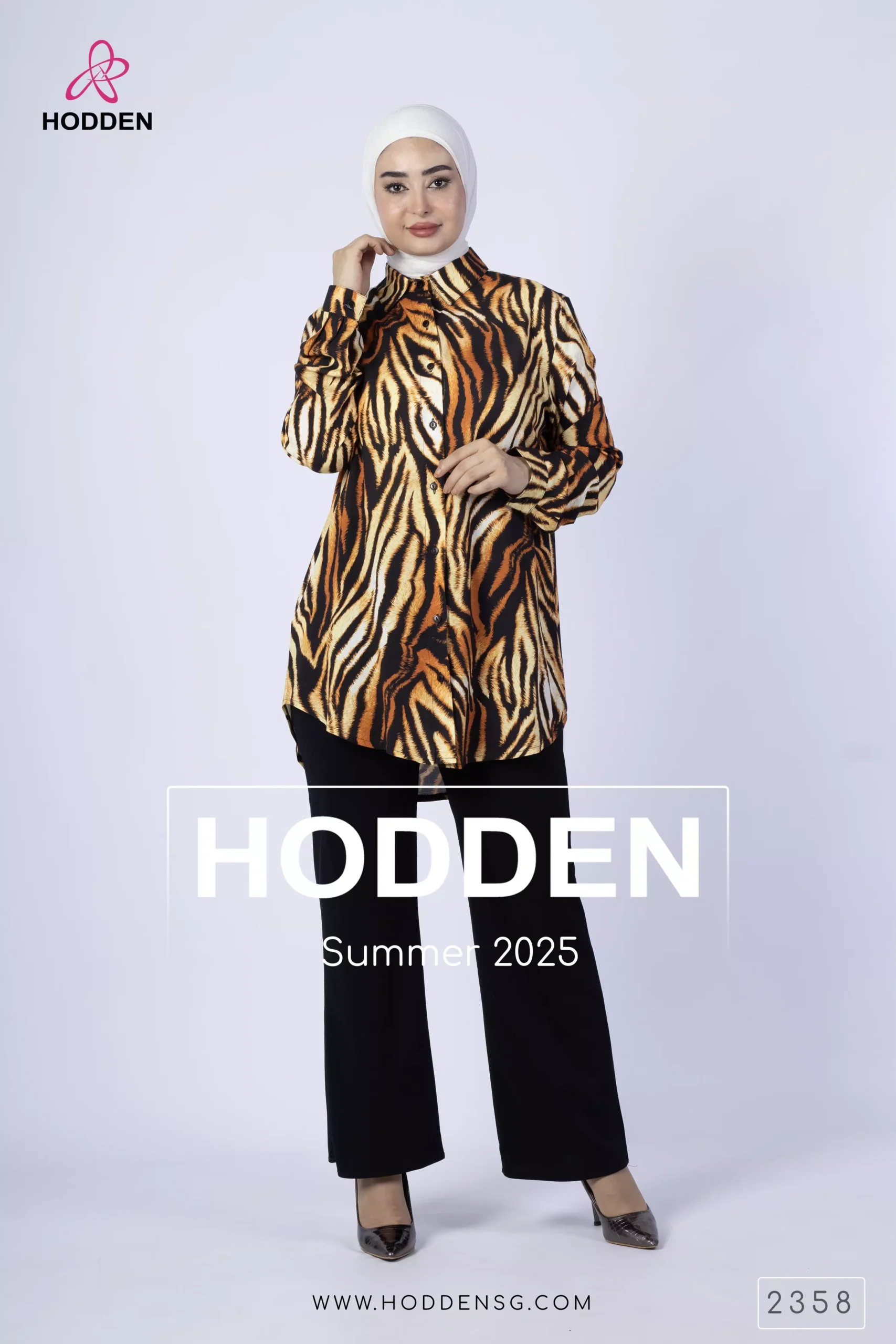 قميص  فلة عالى ظهر زيبره -2358