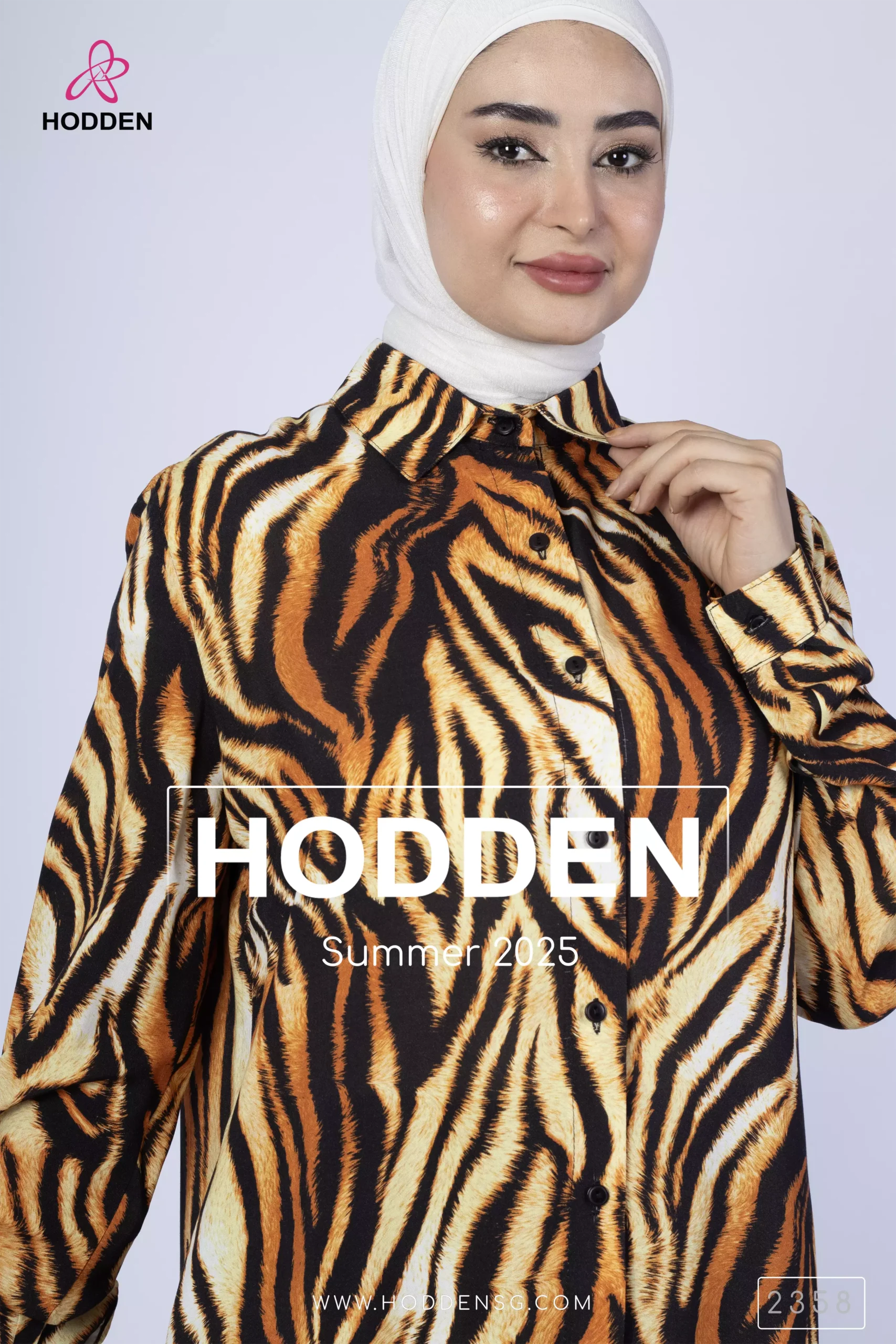 ⁦قميص  فلة عالى ظهر زيبره -2358⁩ - الصورة ⁦5⁩